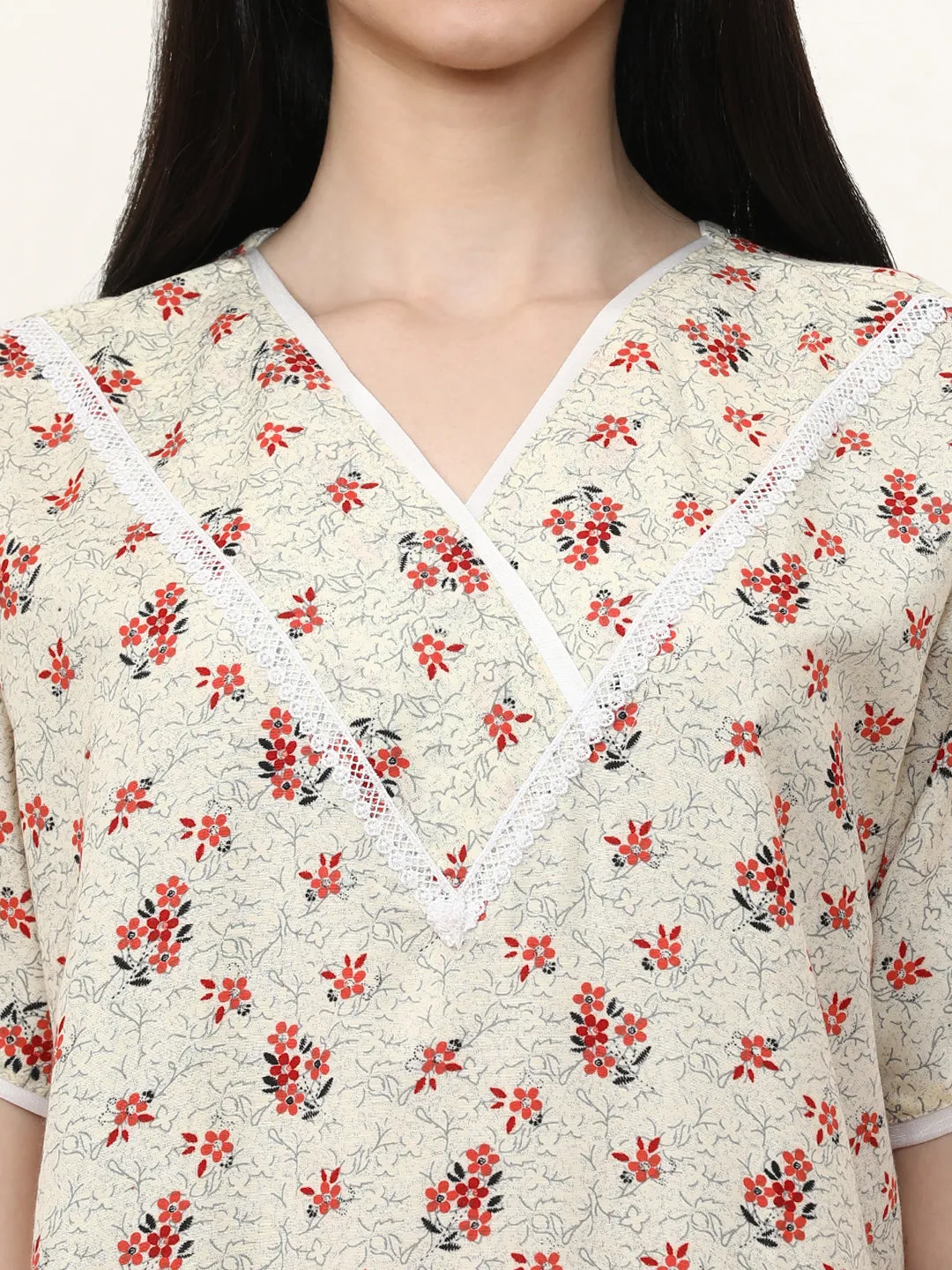 Printed Pure Cotton Maxi Nightdress