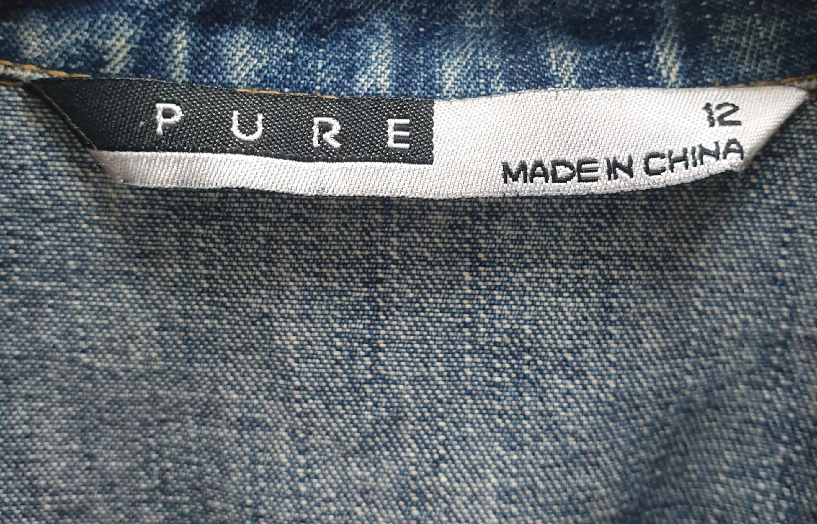 Pure vintage denim jacket size 12