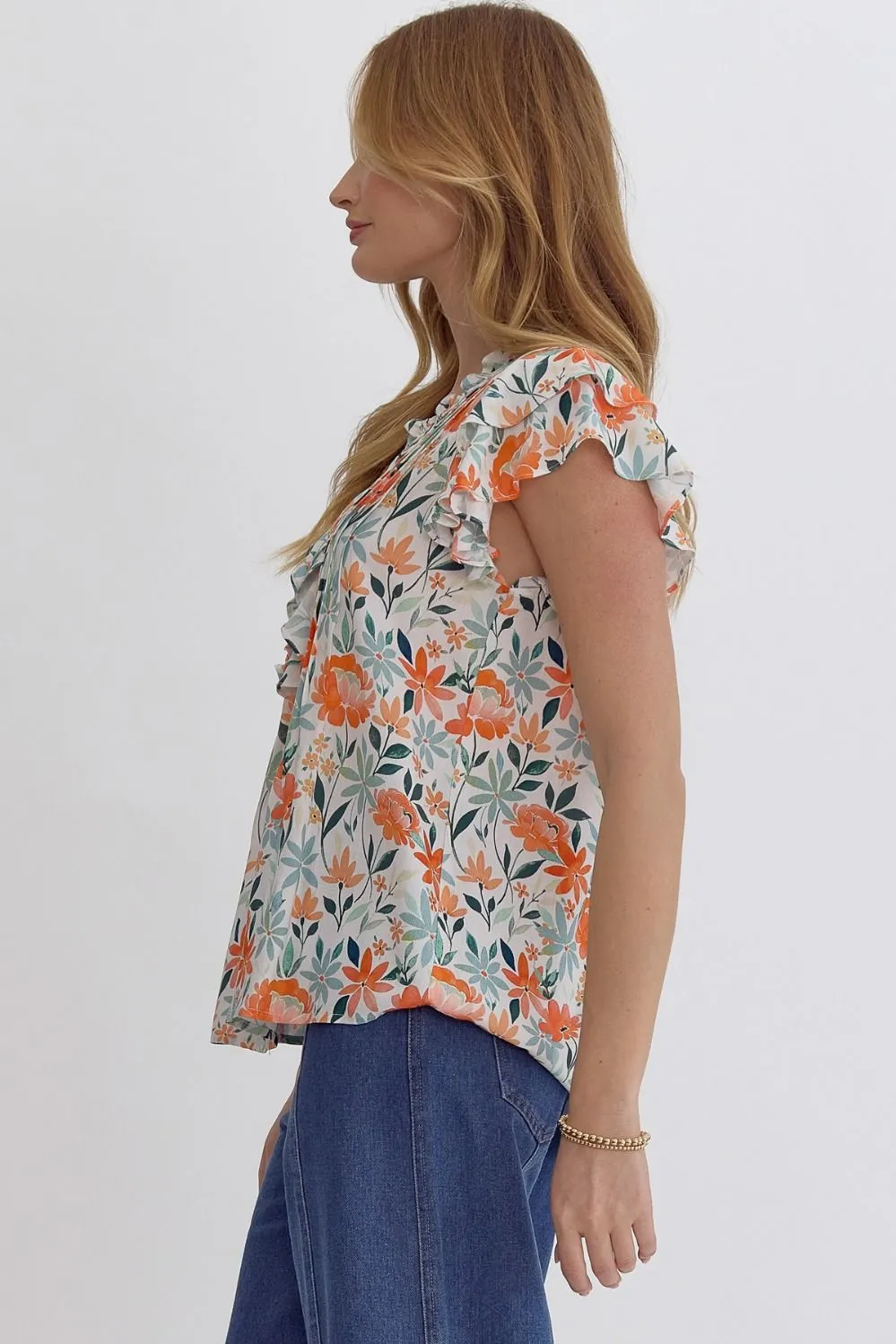 Pursuit Of Happiness Floral Top