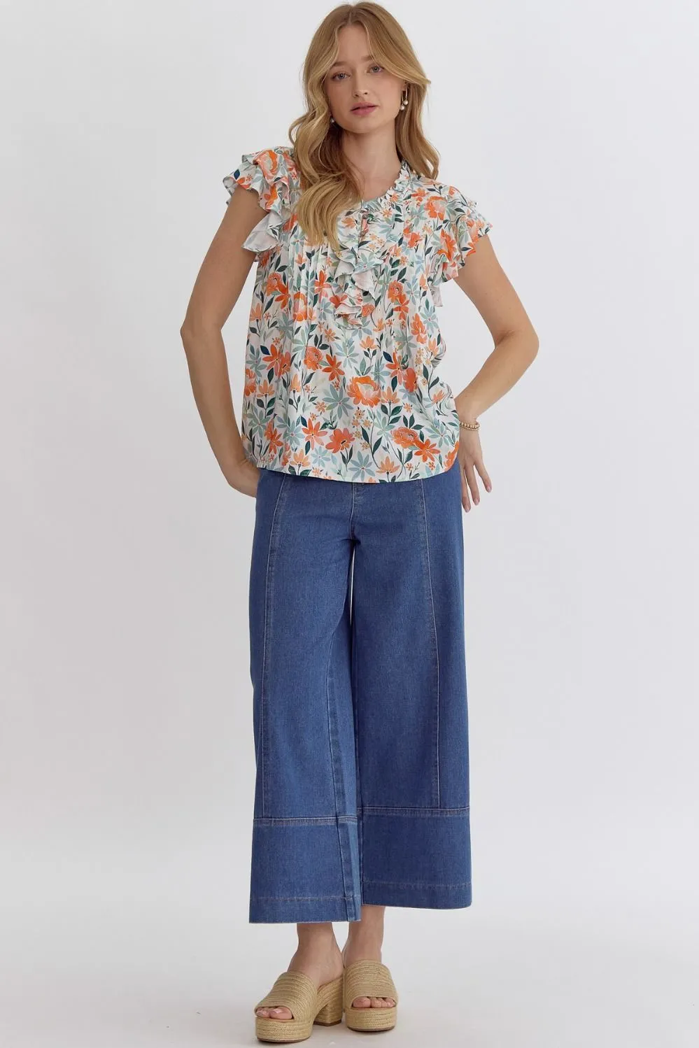 Pursuit Of Happiness Floral Top