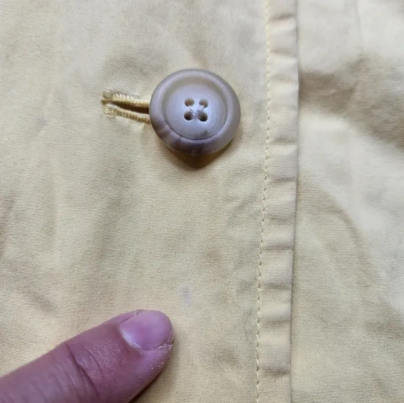 Ralph Lauren Rugby Butter Yellow Double Breasted Coat Medium