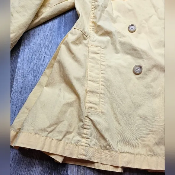 Ralph Lauren Rugby Butter Yellow Double Breasted Coat Medium