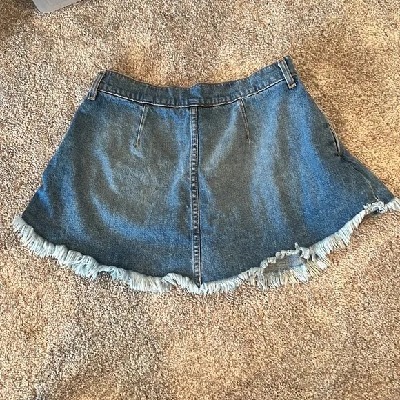 Ramy Brook Aveline Denim Mini Skort in Light Wash - size 27