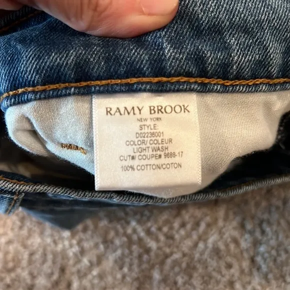 Ramy Brook Aveline Denim Mini Skort in Light Wash - size 27