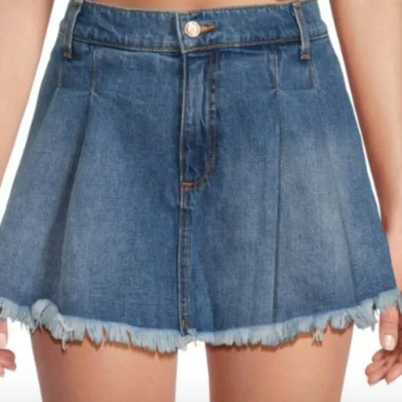 Ramy Brook Aveline Denim Mini Skort in Light Wash - size 27