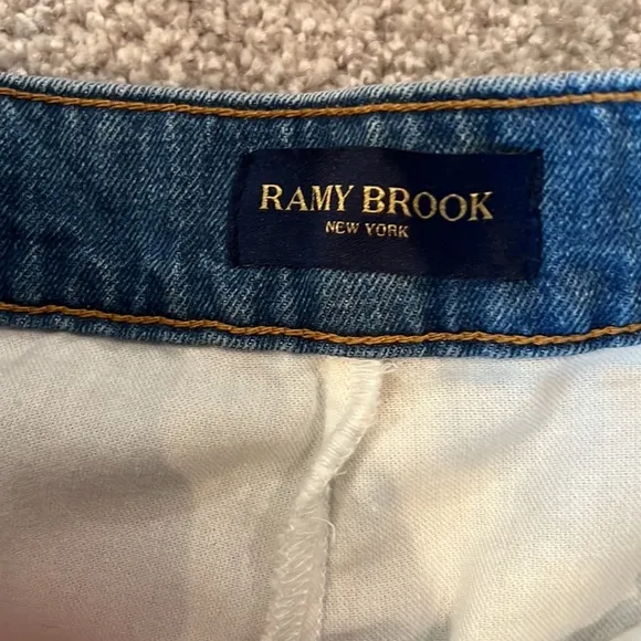 Ramy Brook Aveline Denim Mini Skort in Light Wash - size 27