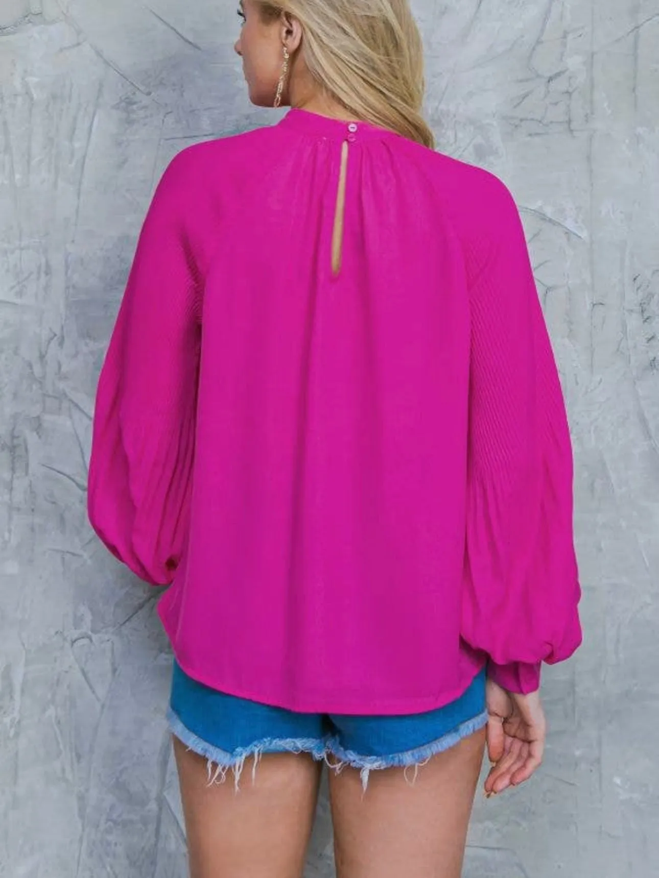 Ready for Anything Top: Fuchsia