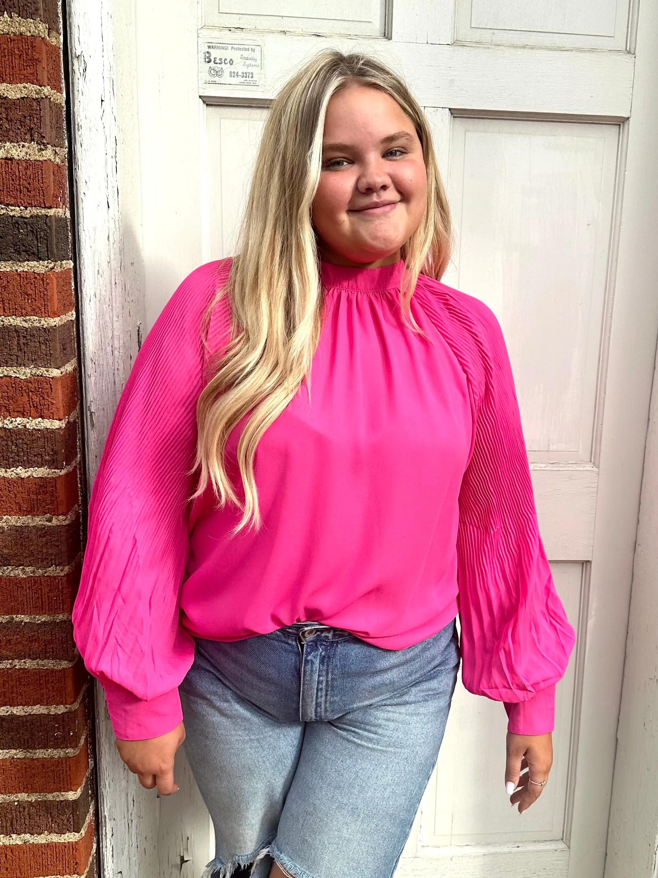 Ready for Anything Top: Fuchsia