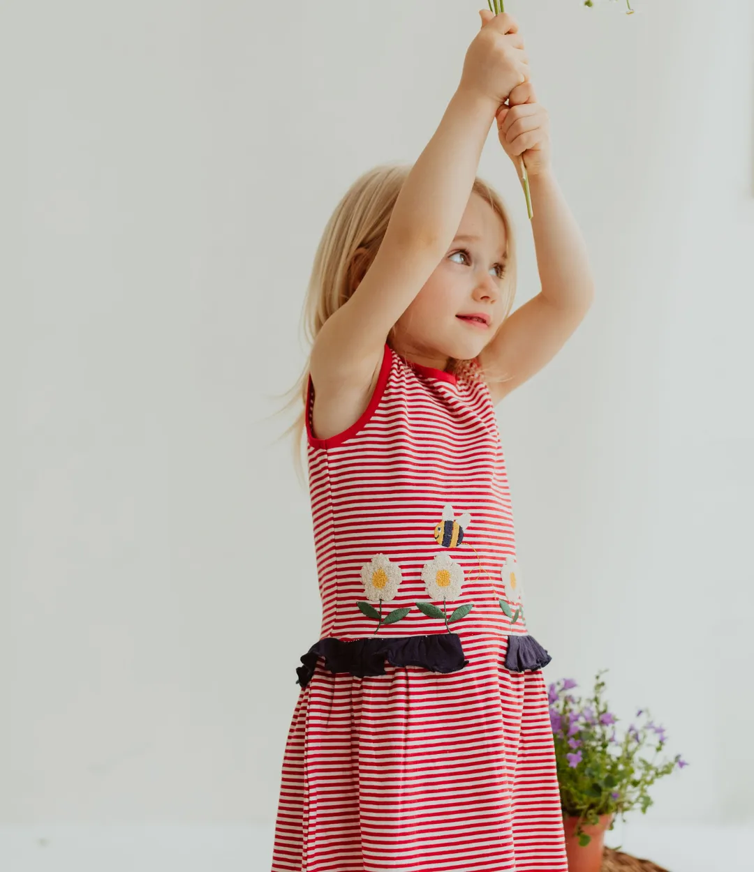 Red Stripe Print Dress