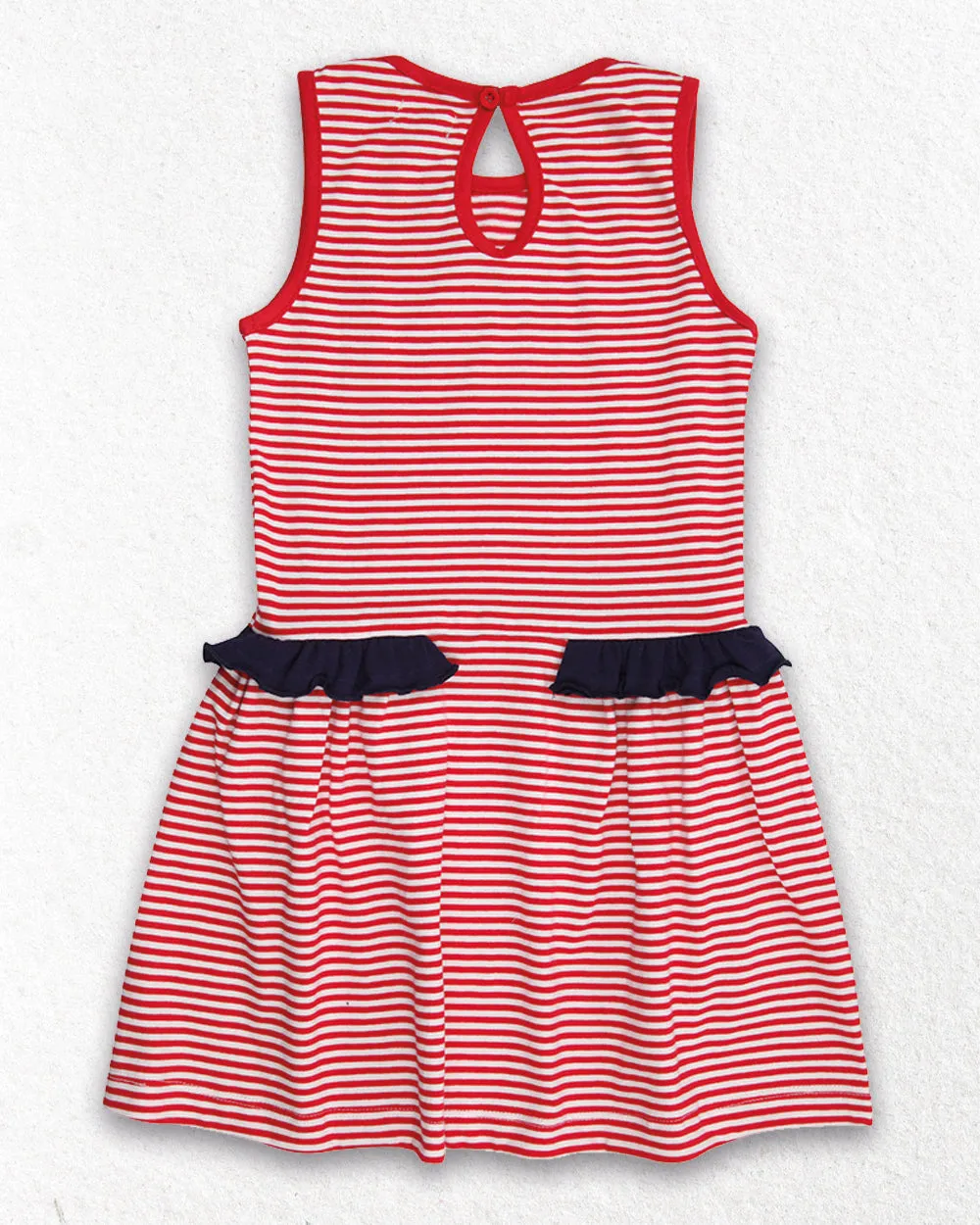 Red Stripe Print Dress