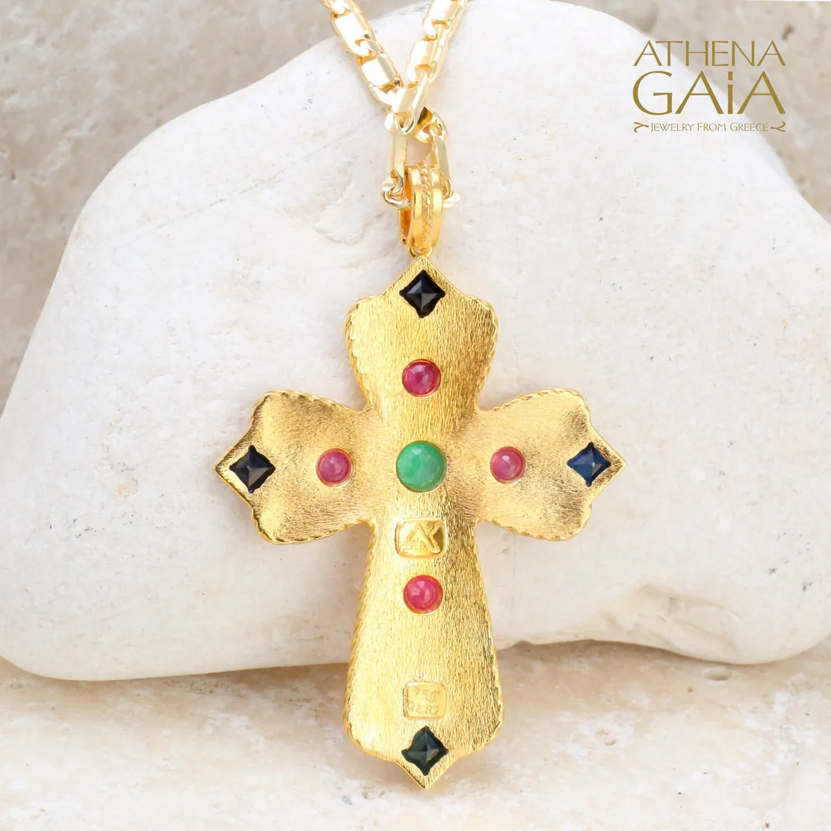 Regal Mia Prosopa Byzantine Flared Cross (Small)