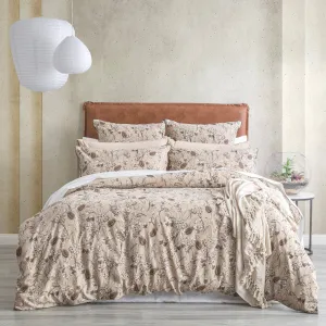 Renee Taylor Cavallo French Linen Printed Quilt cover set - Bushland