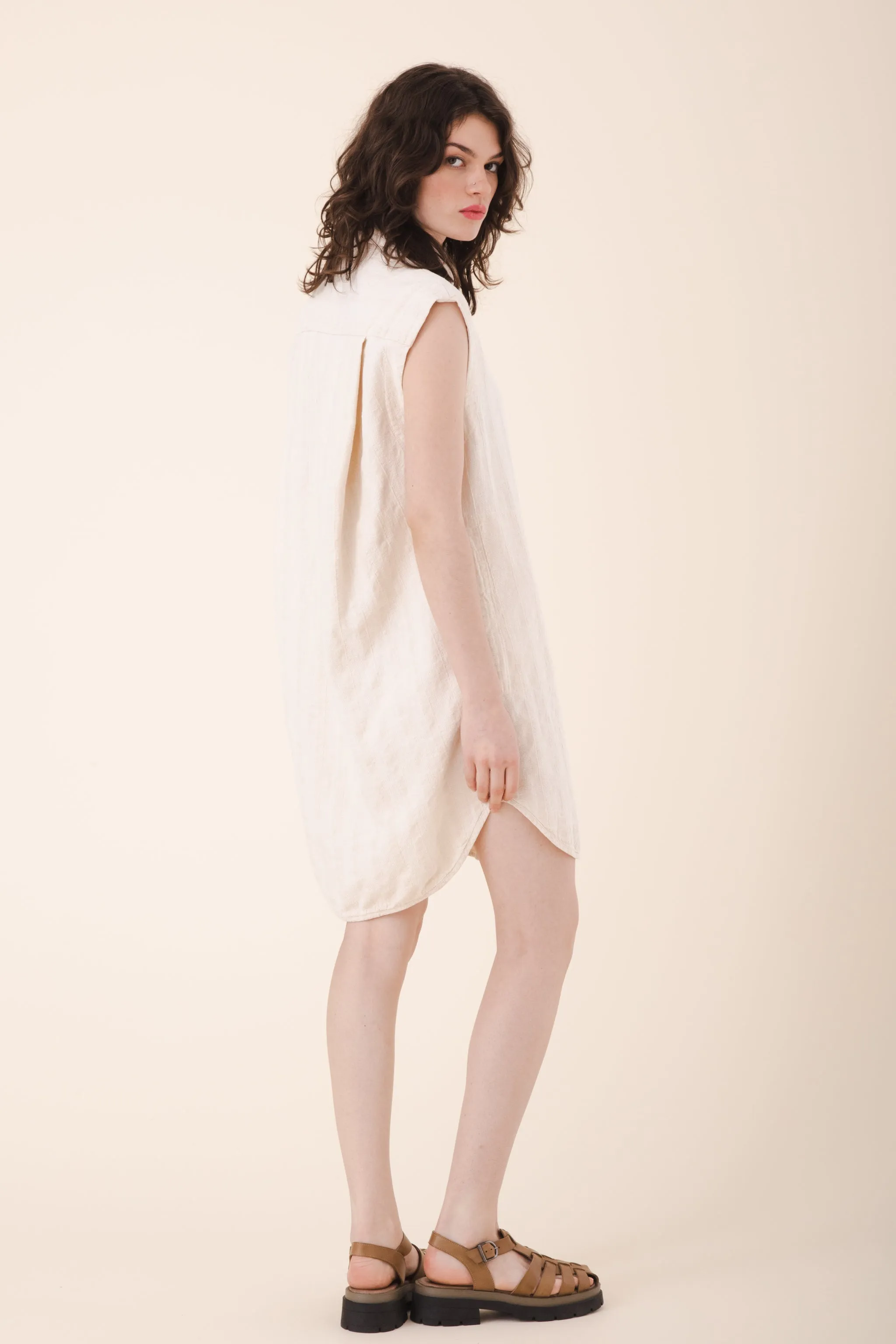 Replica Shirtdress Sleeveless in Oyster