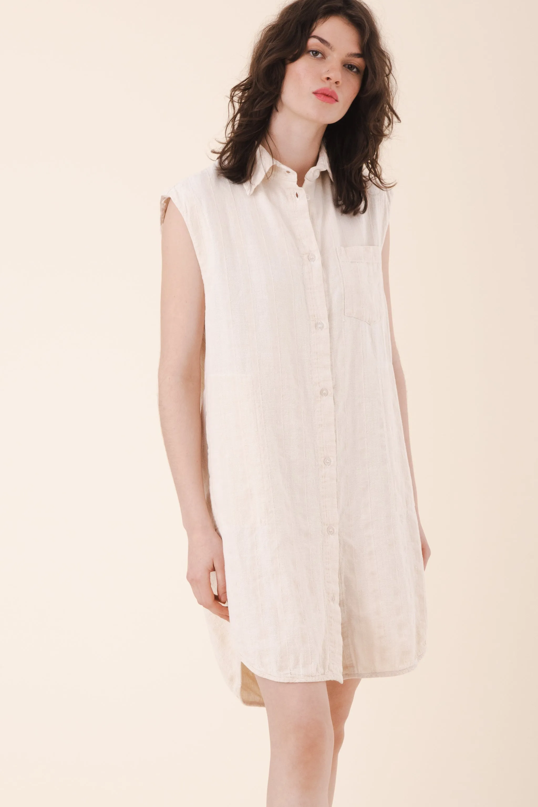 Replica Shirtdress Sleeveless in Oyster