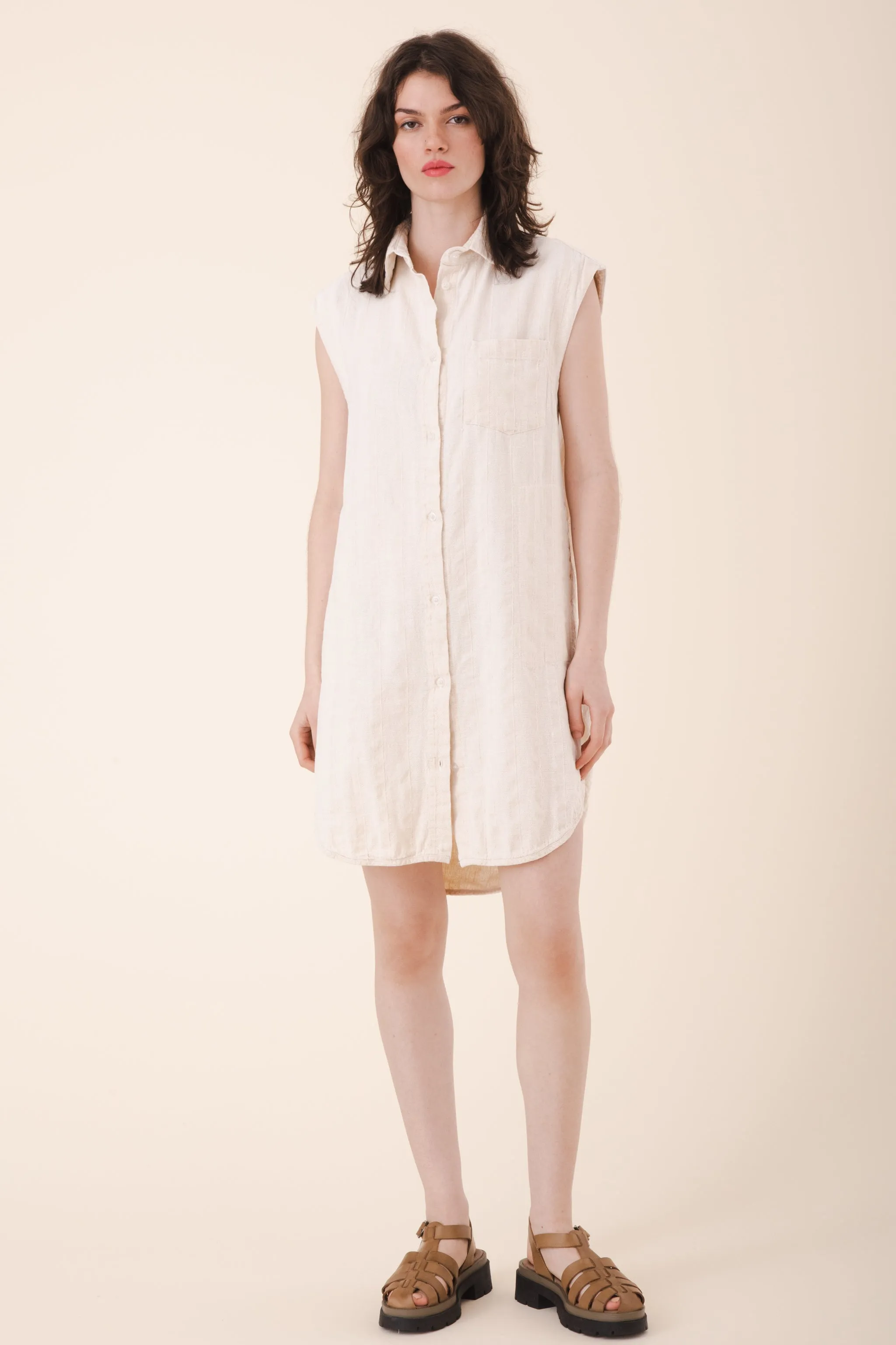 Replica Shirtdress Sleeveless in Oyster