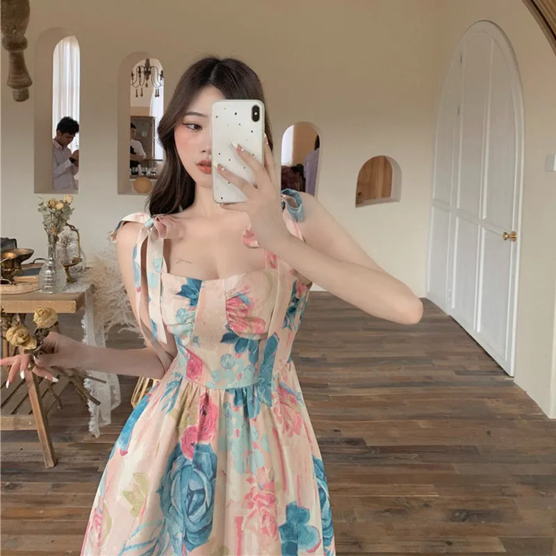 Retro Flower Summer Dress
