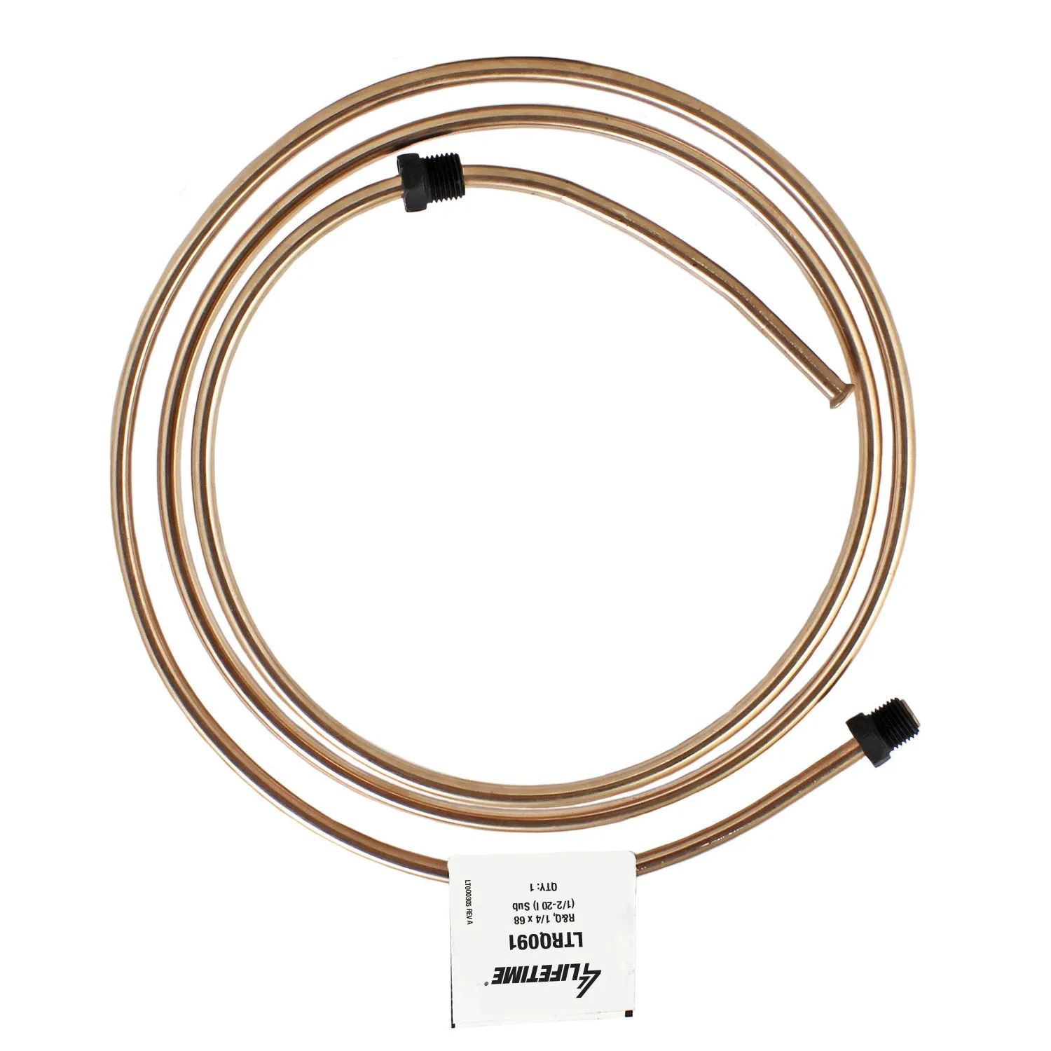 RightQuick 1/4" x 68" Copper Nickel Line (1/2-20 I) Flared with Fittings