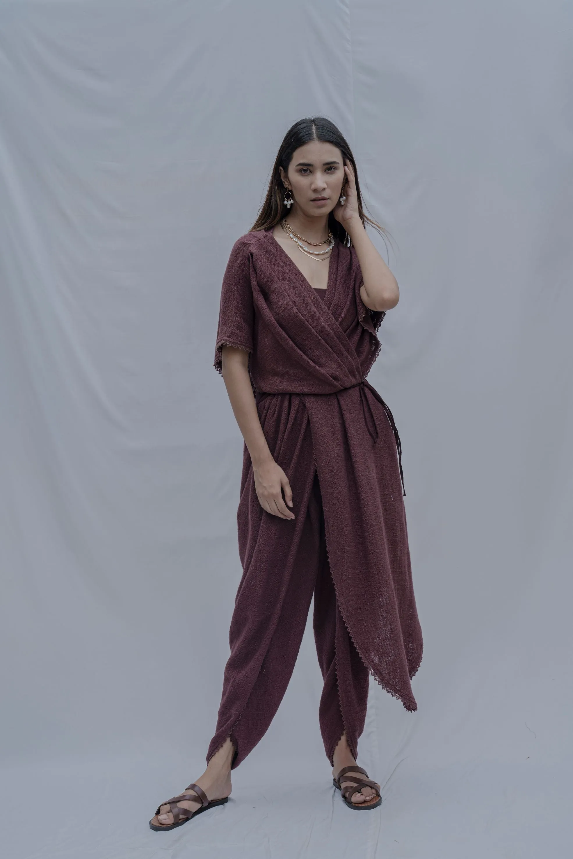 Rika Jumpsuit in Brown