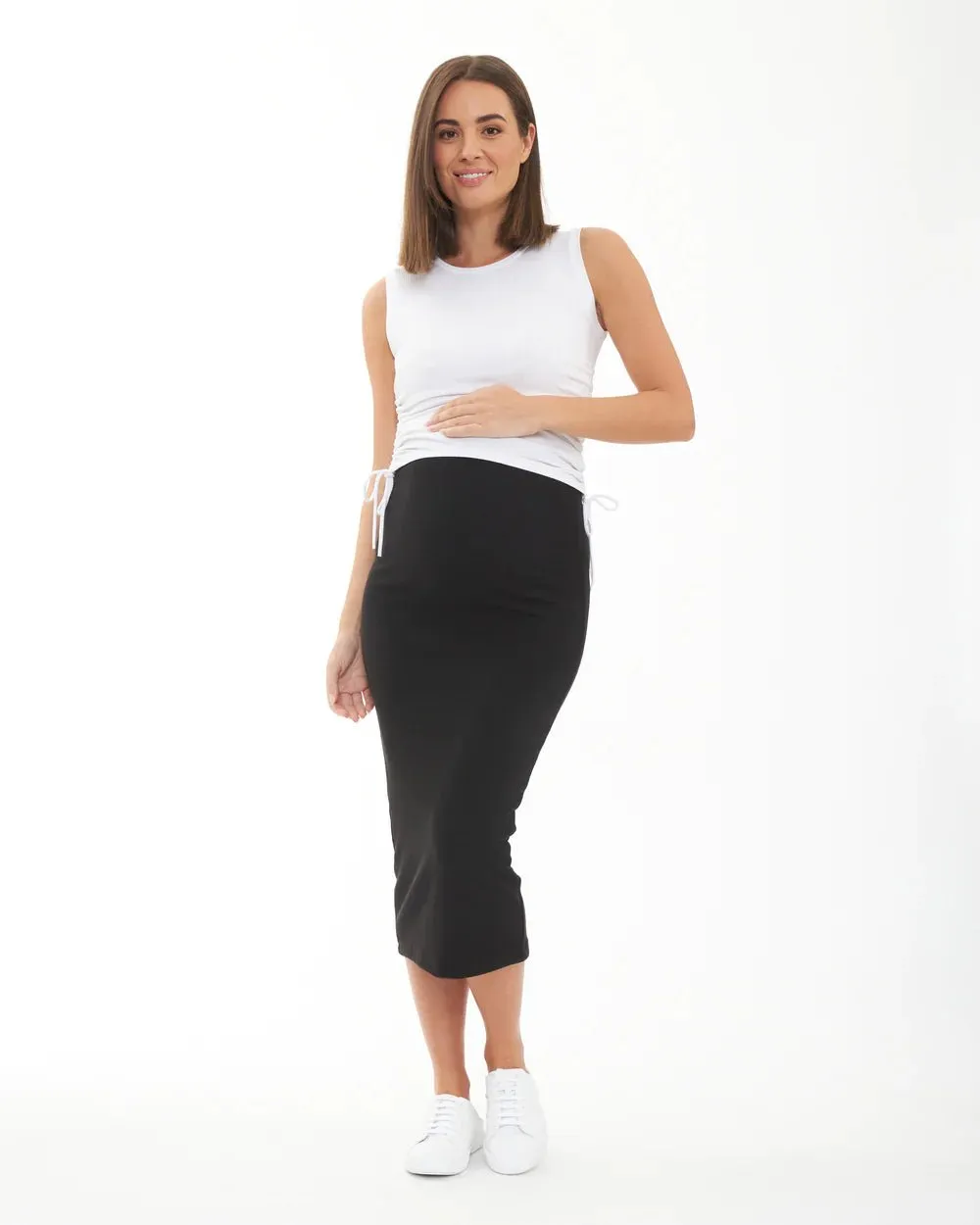Ripe Maternity Ribbed Knit Pencil Skirt