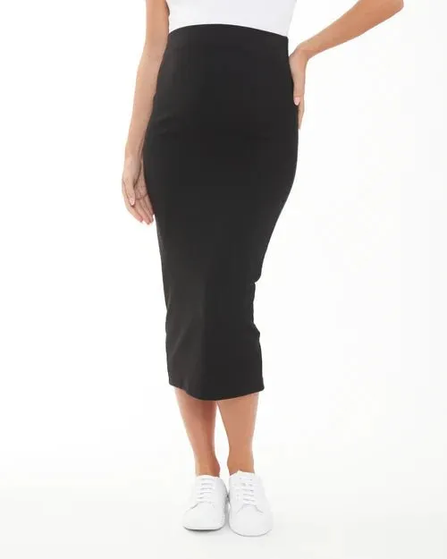 Ripe Maternity Ribbed Knit Pencil Skirt