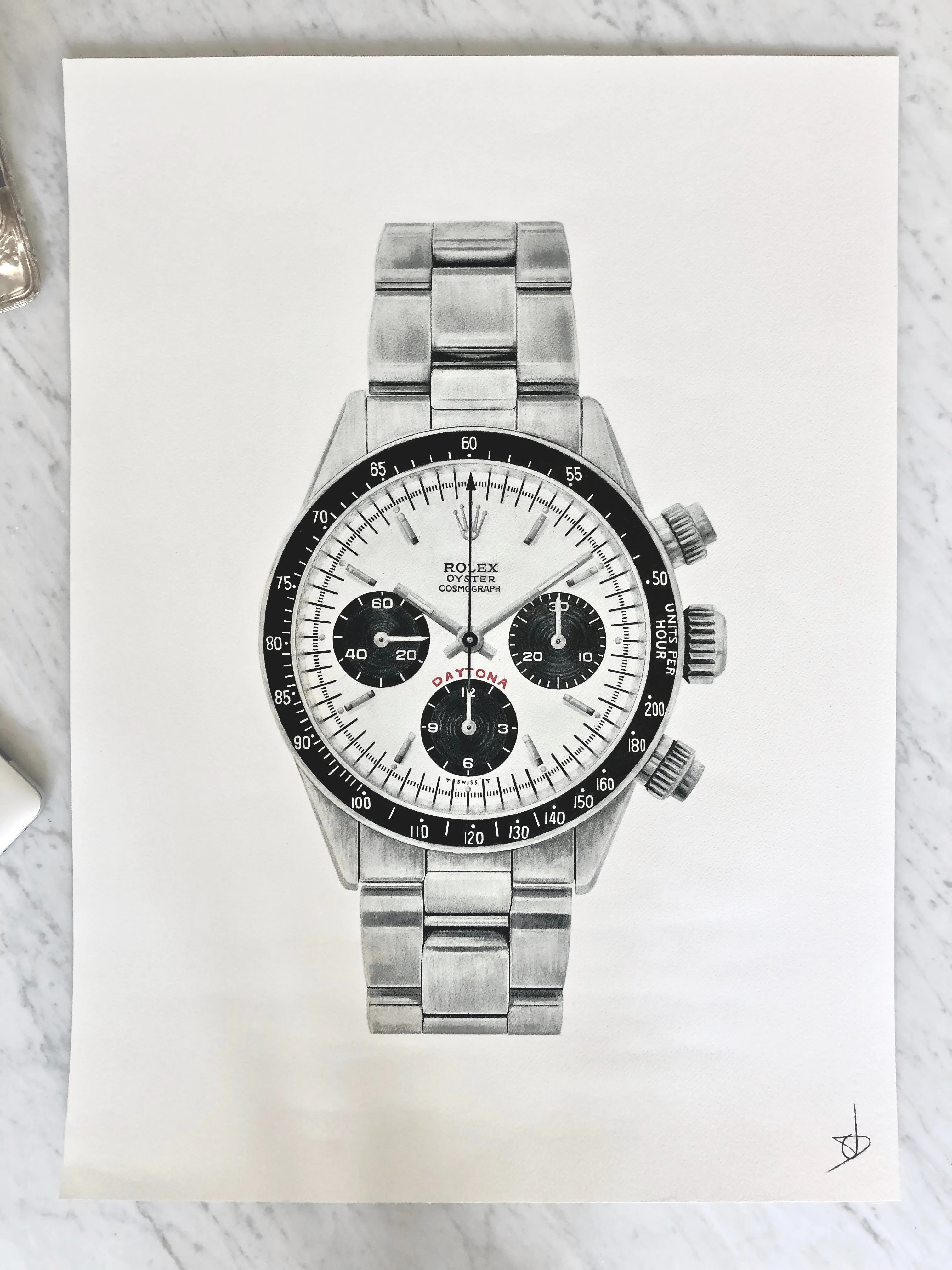 Rolex Daytona ref. 6263 Big Red Poster