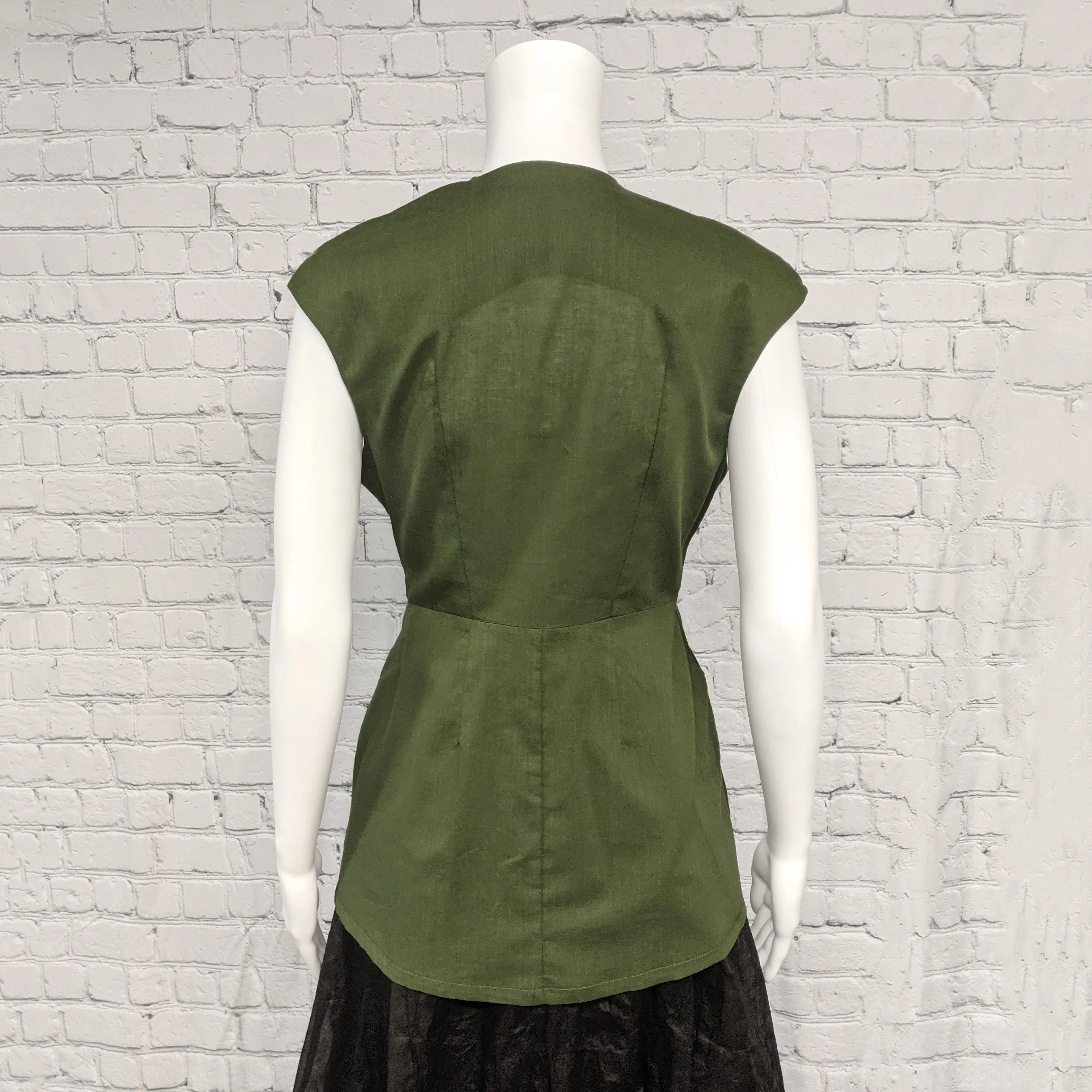 SALE! Ferrier Top in Olive by Kim Schalk