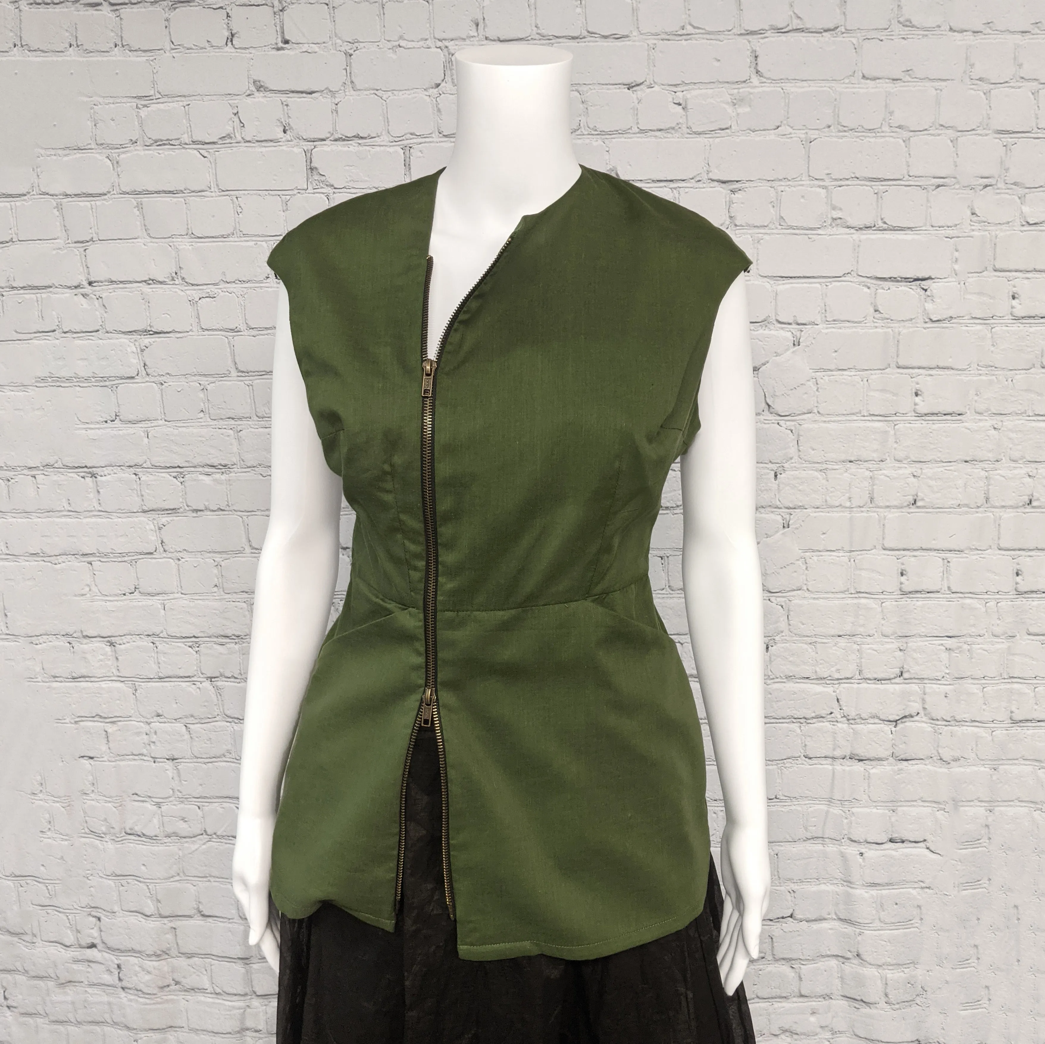 SALE! Ferrier Top in Olive by Kim Schalk