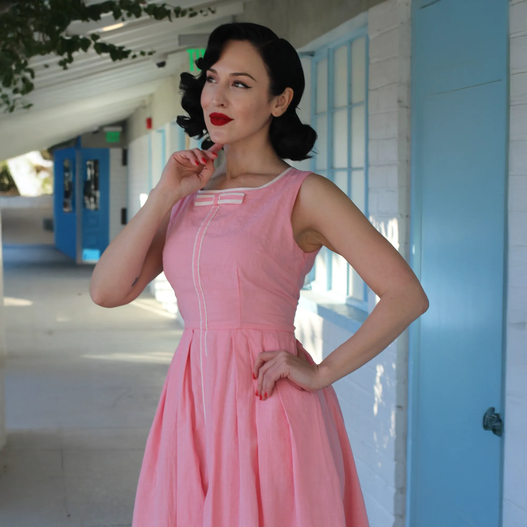 Samantha A-Line 60s-Inspired Dress