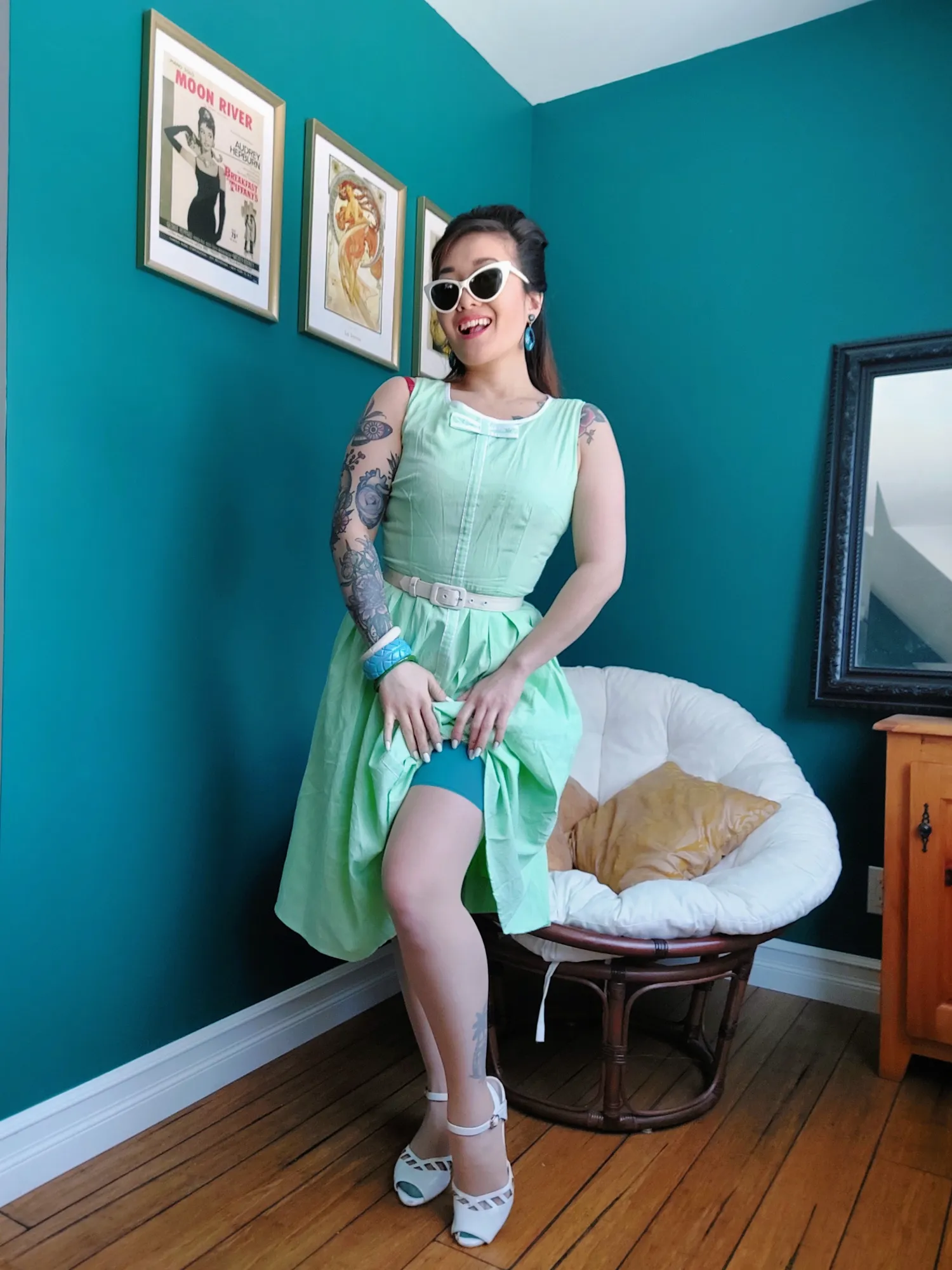 Samantha A-Line 60s-Inspired Dress