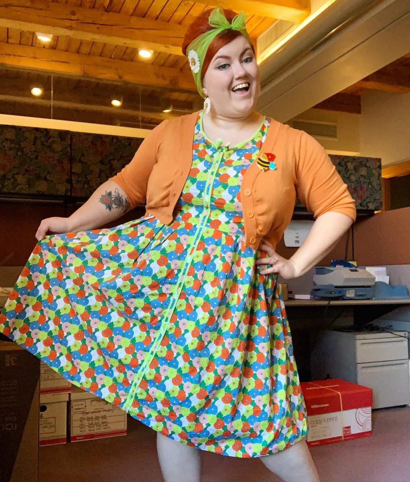 Samantha A-Line 60s-Inspired Dress