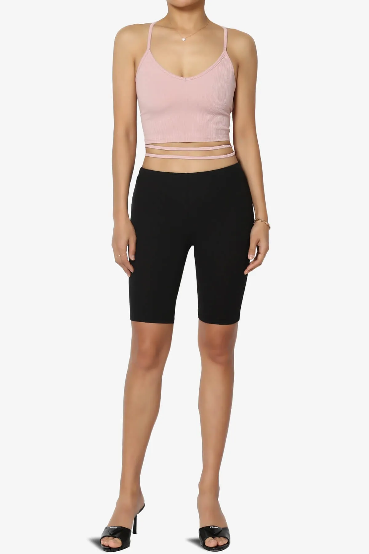 Santana Strappy Back Ribbed Cami Top