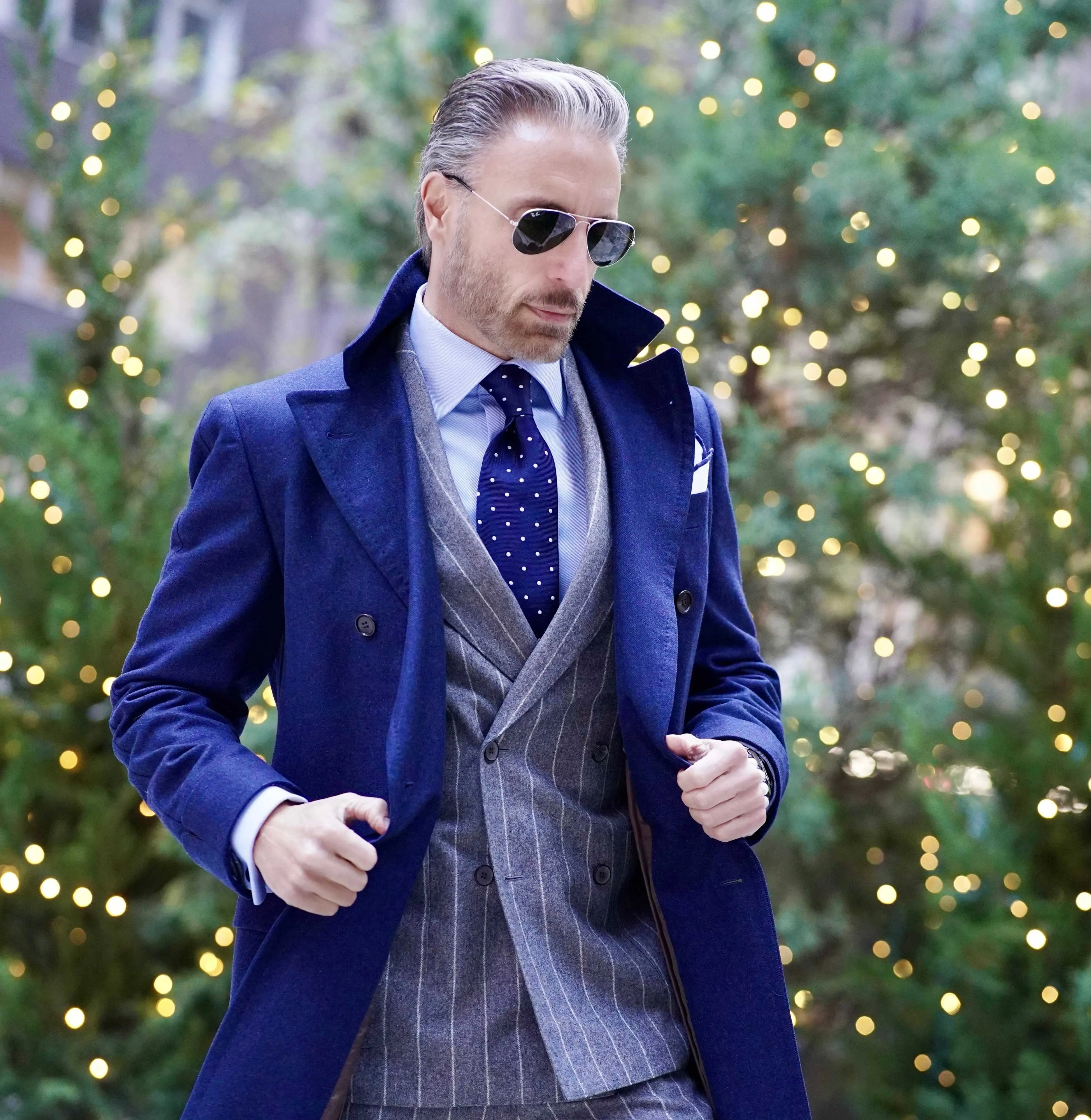 Sapphire blue Overcoat