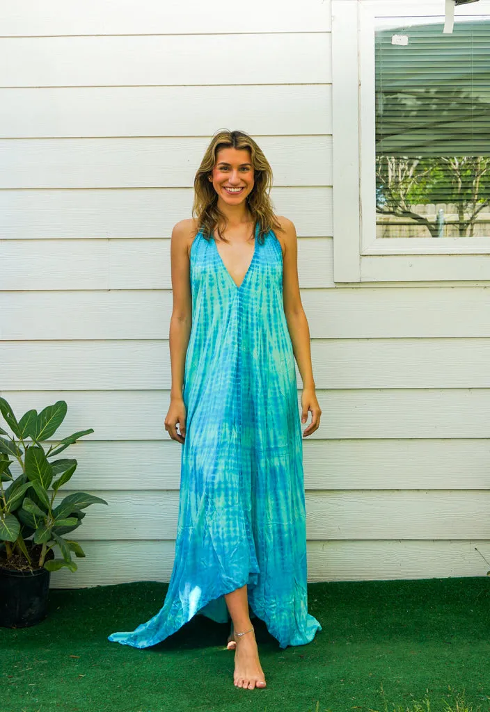Sea Breeze Hand Dyed Boho Maxi Dress