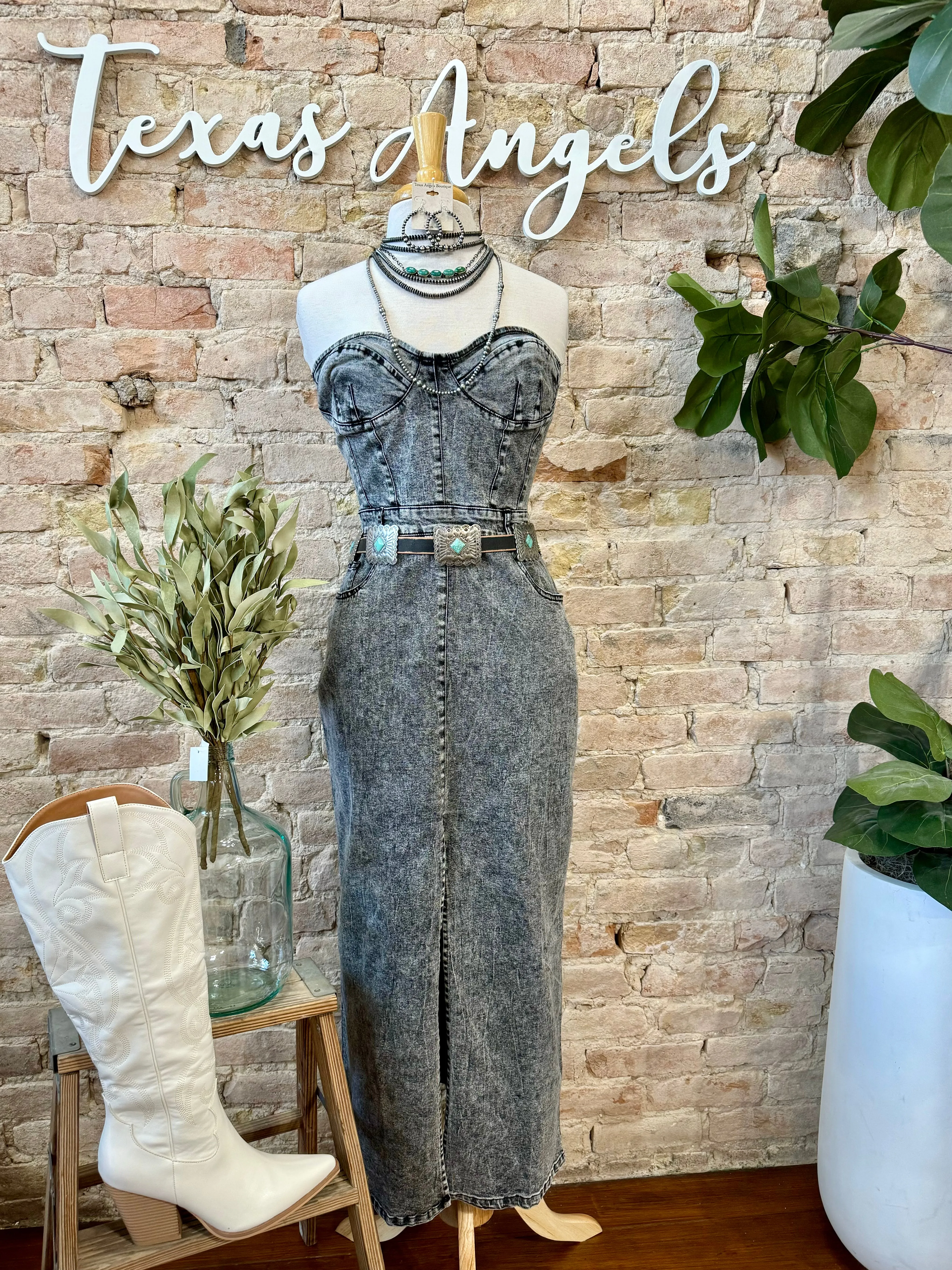 She Back Baby Black Maxi Dress