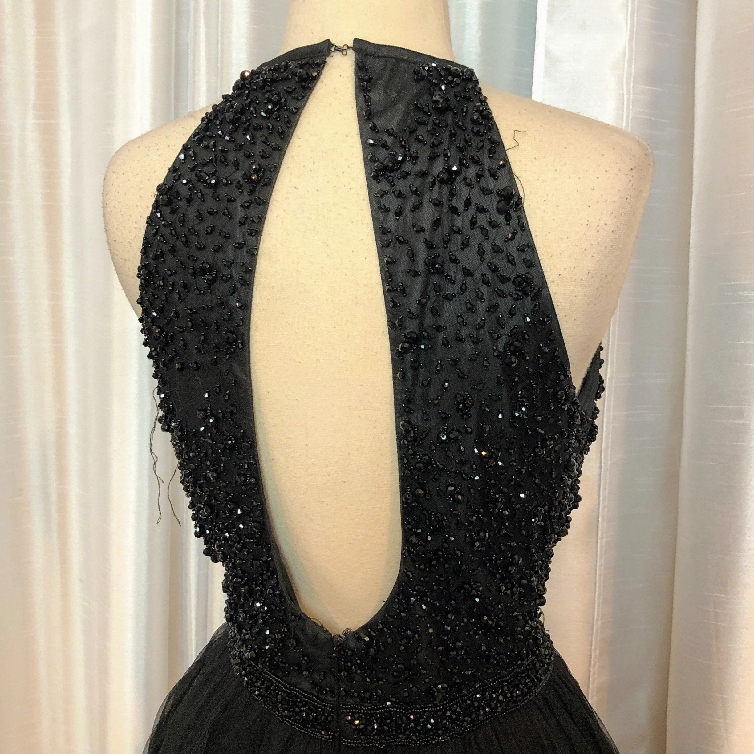 SHERRI HILL 32335 Black A-line Short Dress Size 10