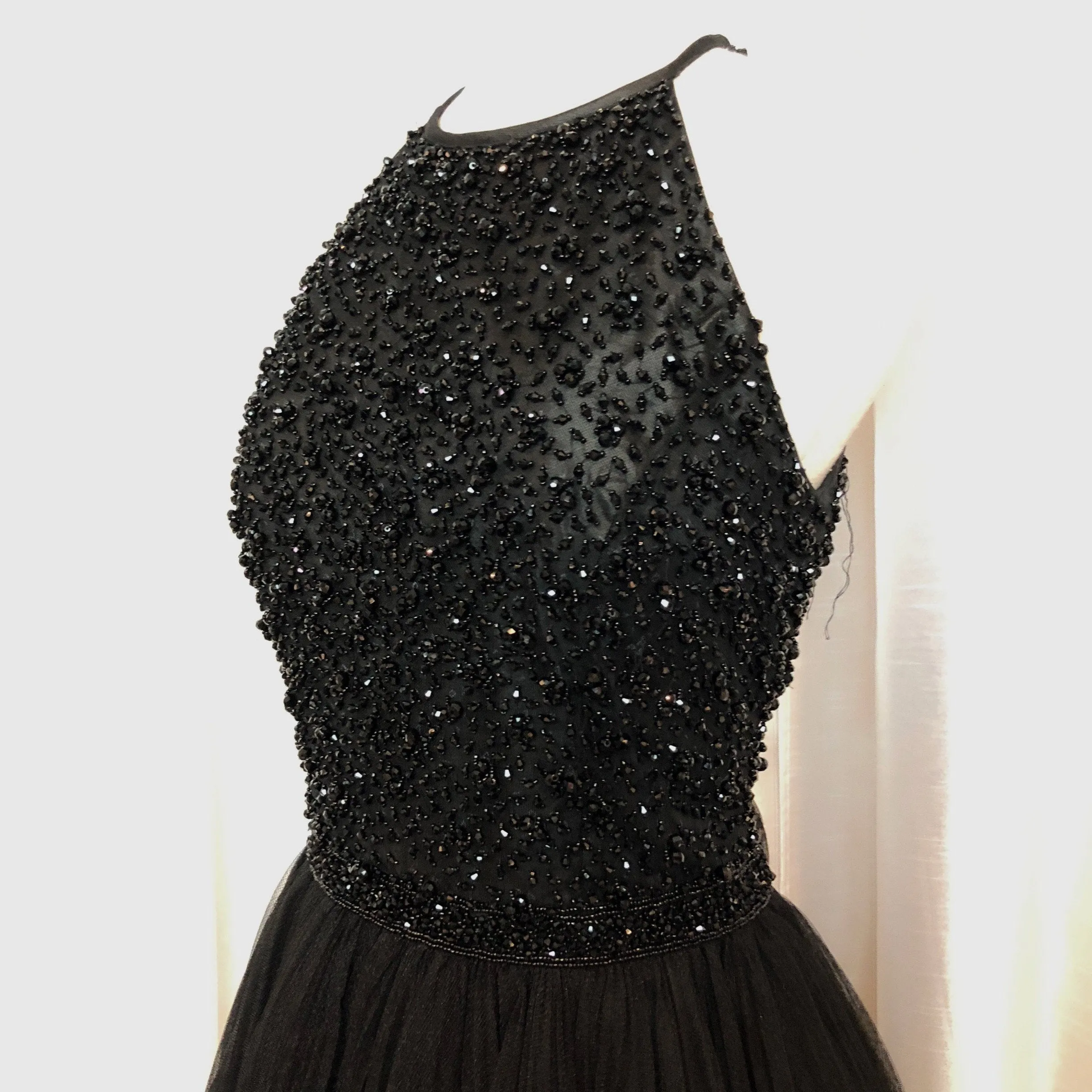 SHERRI HILL 32335 Black A-line Short Dress Size 10
