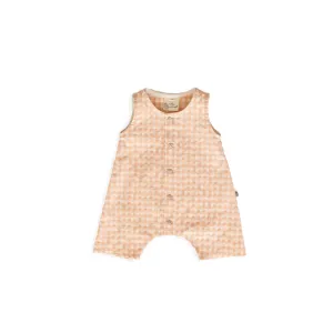 Short One-Piece - Gingham Peach