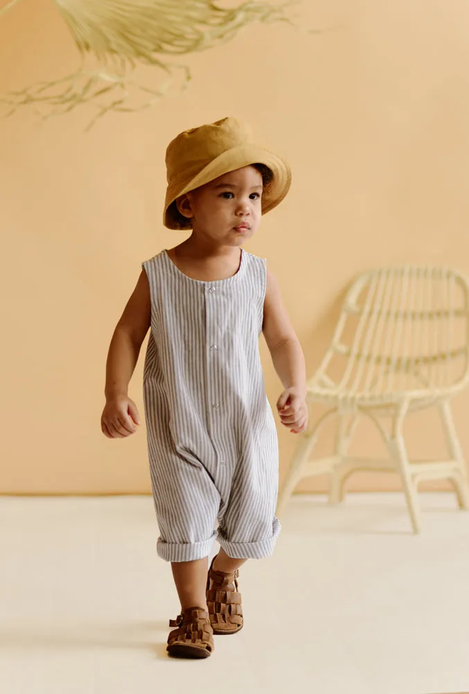 Short One-Piece - Vista Blue - Stripes