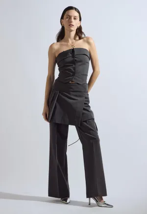 Sienna Pencil Skirt in Grey