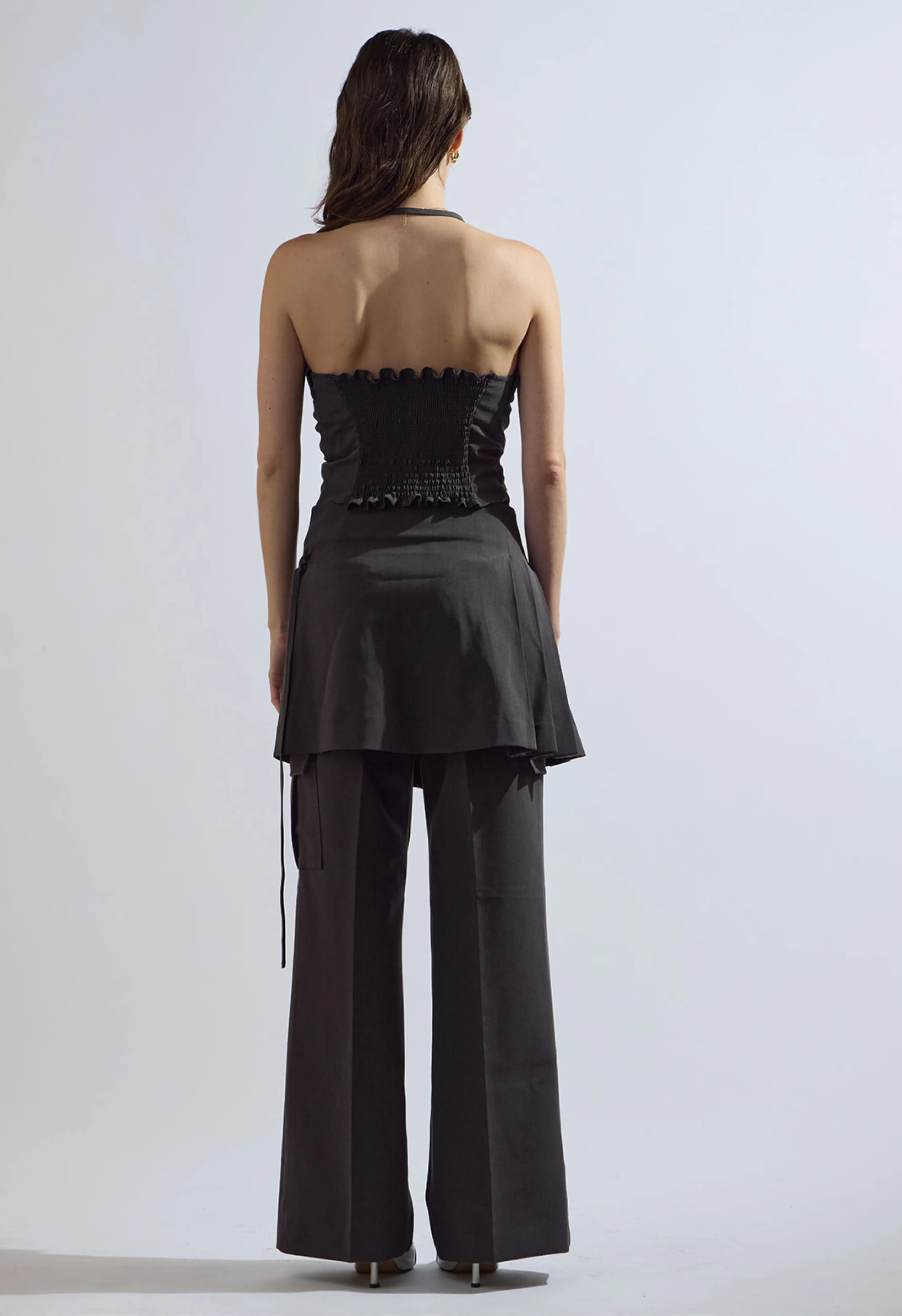 Sienna Pencil Skirt in Grey