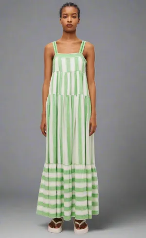 Simkhai Bora Dress- Parakeet Stripe