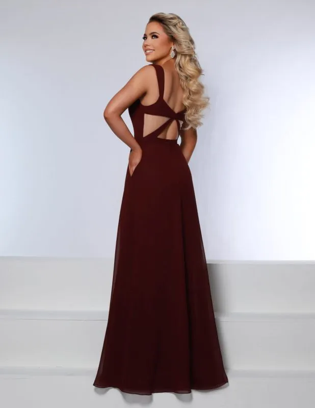 Size 10 Kanali K 1877 Wine Bridesmaid Dress