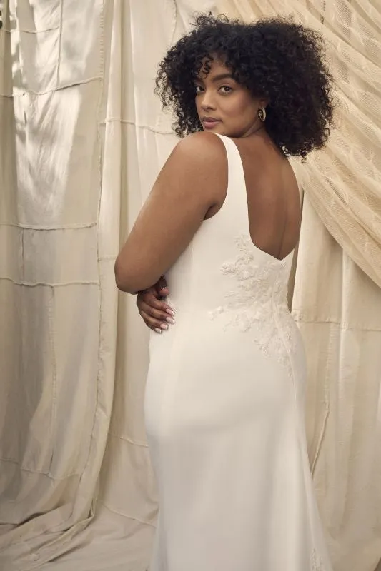 Size 14 Casablanca BL463-2 Liana Ivory/Ivory Gown