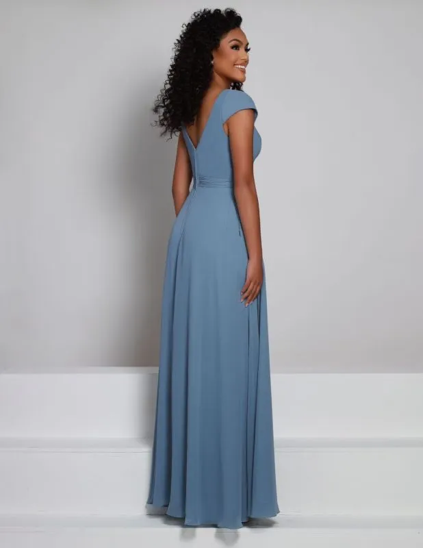 Size 14 Kanali K 1868 Slate Bridesmaid Dress