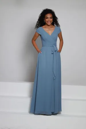 Size 14 Kanali K 1868 Slate Bridesmaid Dress