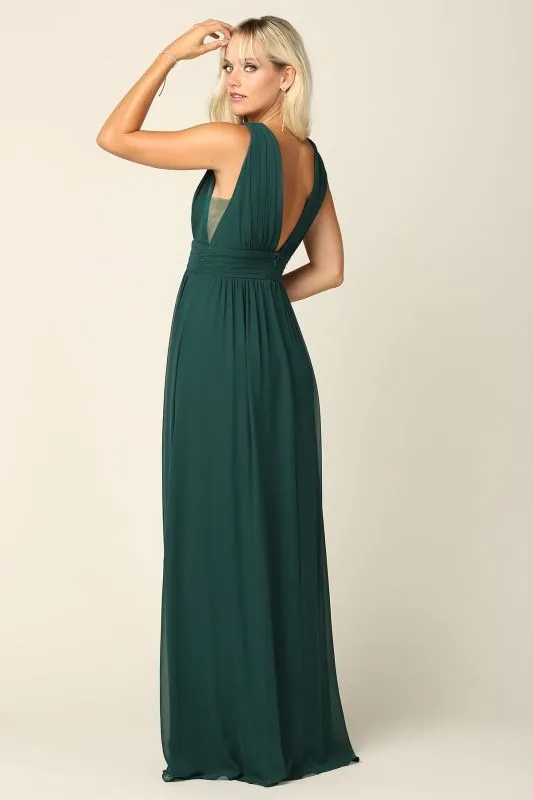 Size M Eva 3329 Hunter Green Bridesmaid Dress