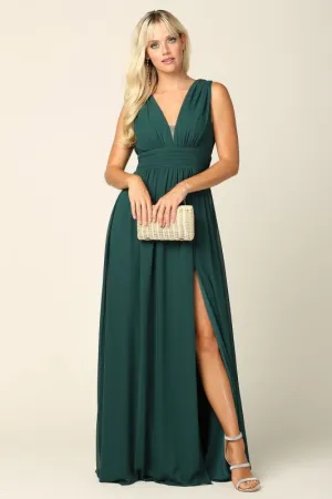 Size M Eva 3329 Hunter Green Bridesmaid Dress