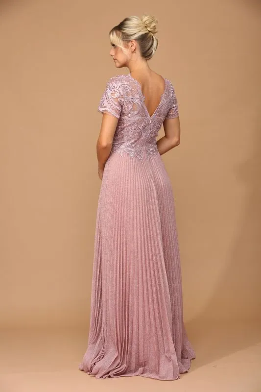 Size XL Eva 5241 Dusty Rose Mother of Bride Dress