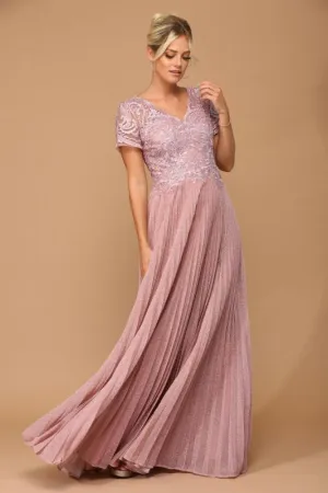 Size XL Eva 5241 Dusty Rose Mother of Bride Dress