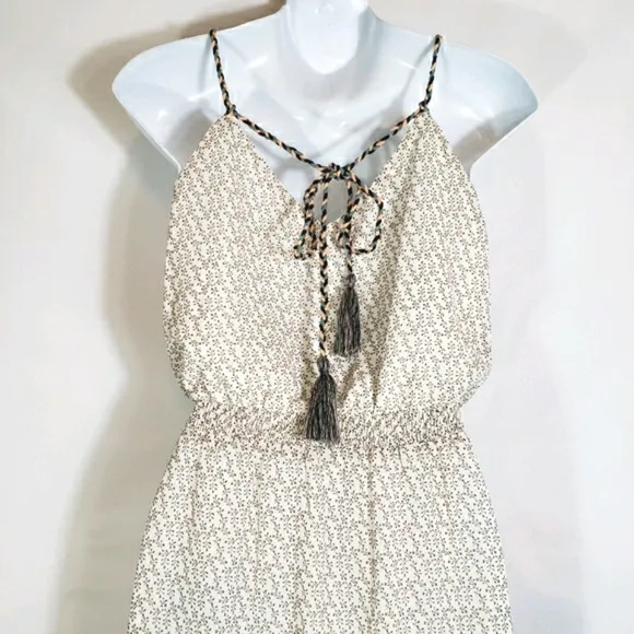 Skies Are Blue Embroidered Boho Ivory Maxi Dress Size 1X